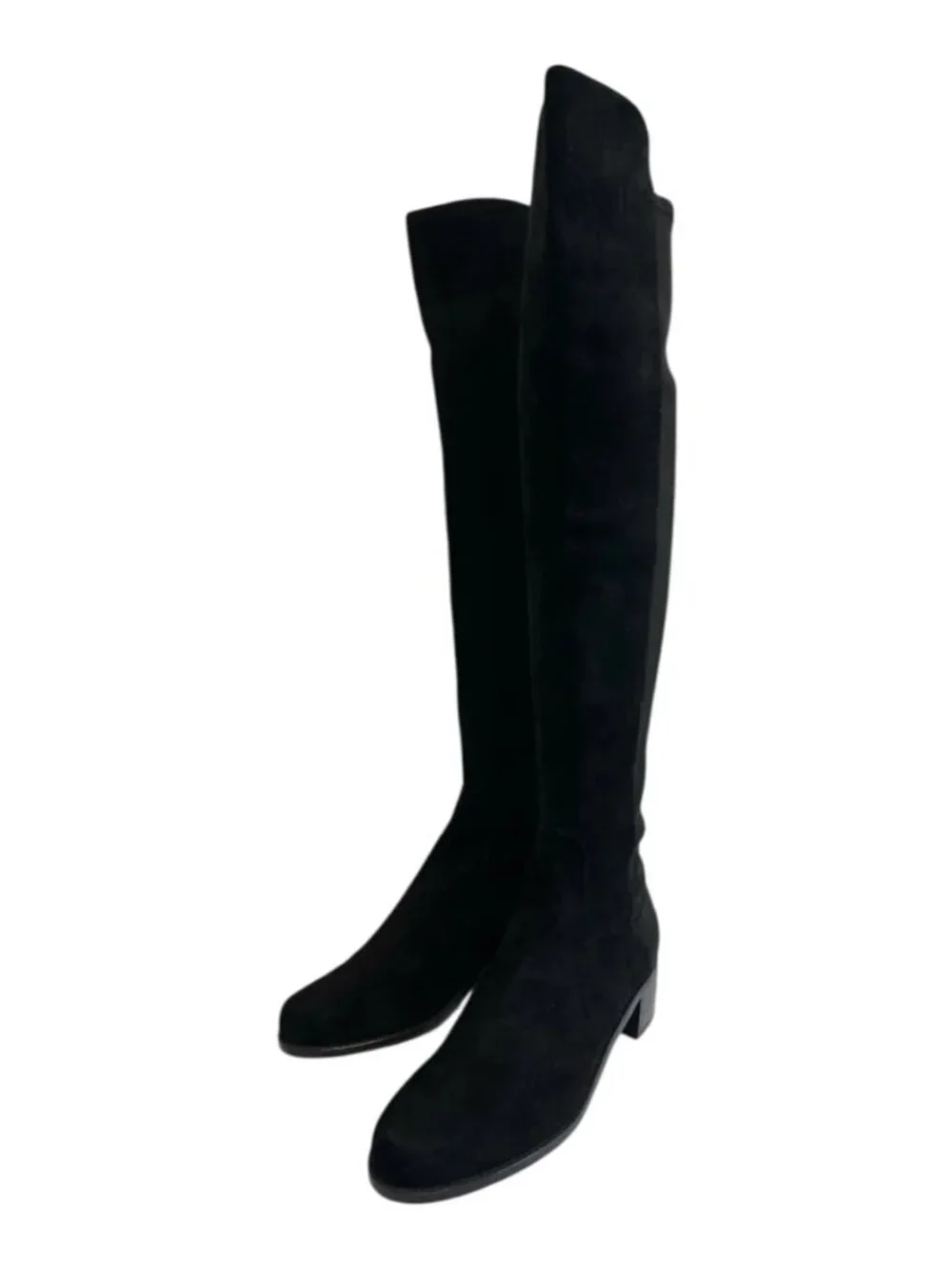 NWOT Stuart Weitzman Reserve Suede Over-the-Knee Boots Black Size 7.5